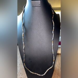 Necklace Bendable Sculptural Tri-Metal Snake Bracelet Silver Gold Tone.